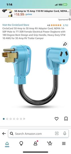 Rv 50 amp 30 Amp Adapter