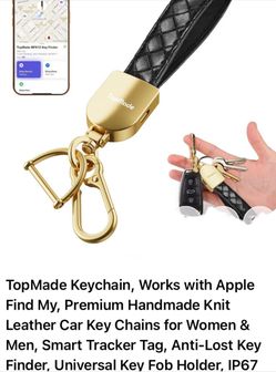 TopMade Keychain, Works with Apple Find My