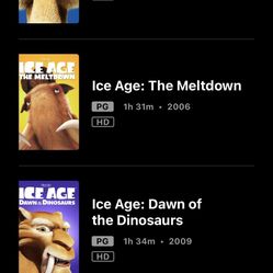 4 Pack Ice Age Movies