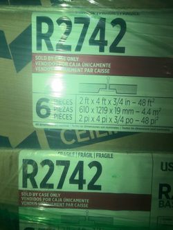 New USG  R2742 Ceiling  2ft x 4ft Radar Basic Illusion White Shadowline Tapered Edge Ceiling Tile 2 Pallet