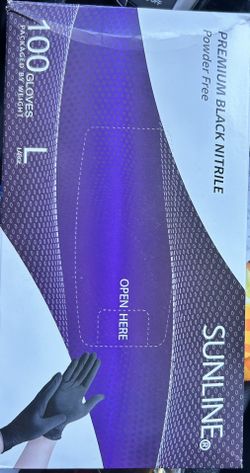 Black Nitrile Gloves
