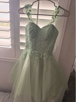 Green dress XS