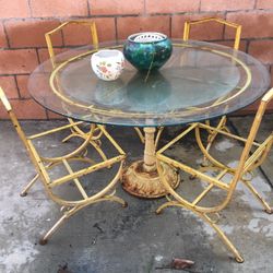 Yellow Patio Furniture Vintage