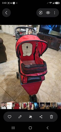 Red Pet Stroller