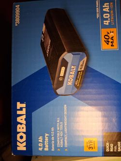 Kobalt 40 volt 4.0 ah battery