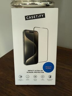New CASETiFY iPhone 16 Pro Max Impact Ultra HD Screen Protector 