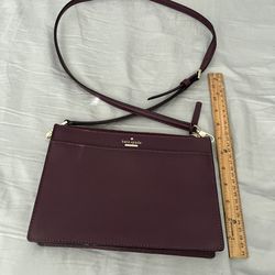 Kate Spade Purse Women Burgundy Strap B010