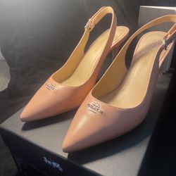 Brand New Coach Heels – Size 8 – Petal Pink – In Box