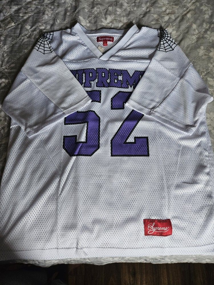 Supreme Spiderweb Football Jersey Men's Size M