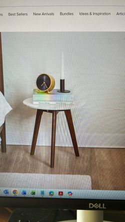 Article Walnut Marble Table