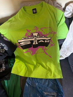 Hellstar Graphic T-Shirt Neon Green Medium