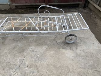 Vintage Wrought. lron Adjustable Chair 