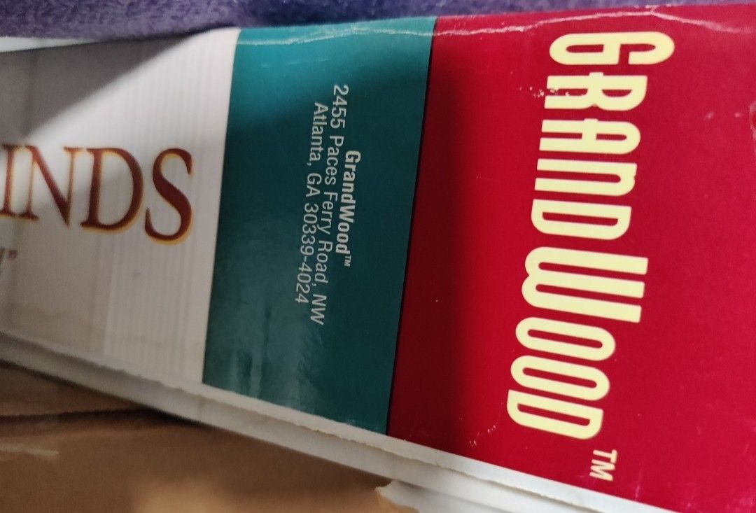 Wood White Window Shades 23x69