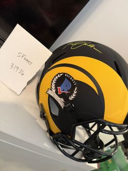 Rams Autographed helmet