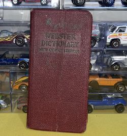 Vintage Webster Vest Pocket Dictionary 