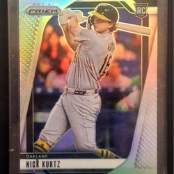 2025 Panini Prizm Nick Kurtz Silver Prizm Rookie Card