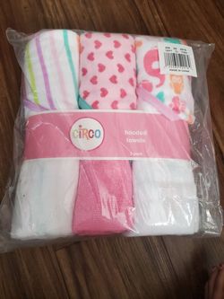Brand new baby girl towels