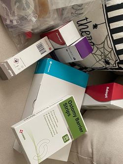Ostomy Supplies Lot – Coloplast, Hollister, Carbou