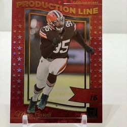 Myles Garrett Production Line Cleveland Browns Donruss Football