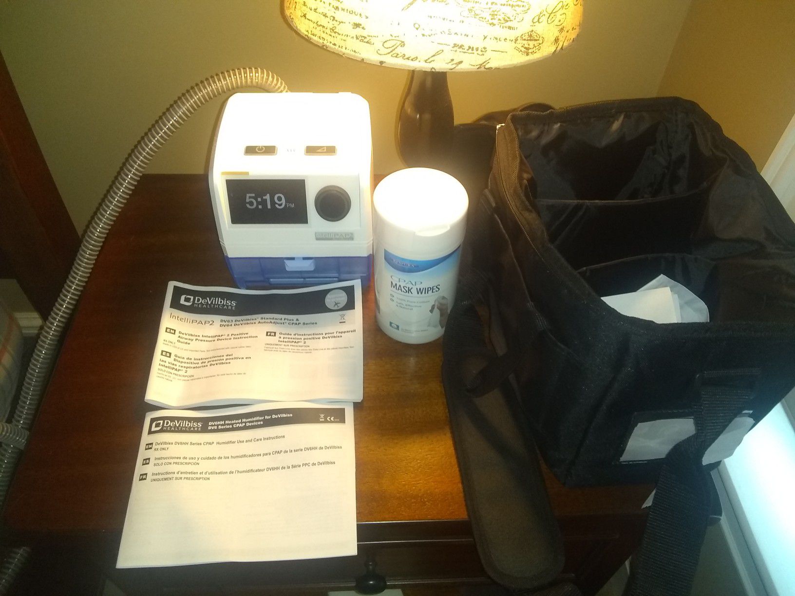 Devilbiss CPAP machine with humidifier