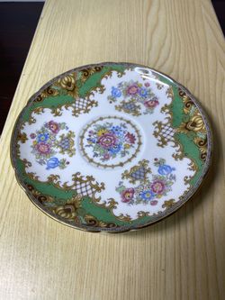 Vintage Shelley Sheraton Green Replacement Saucer ONLY No Cup England