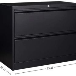 Lateral 2 Drawer File Cabinet With Lock NEW IN BOX!!!