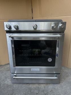 Kitchen Aid Stove Stainless Steel 5 Burners