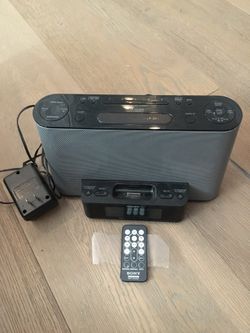 Sony ICF-CS10IP Audio Dock with Clock and Radio
