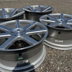 20” Staggered Dodge Charger Challenger 5X115 Wheels Rims Like New We Finance Set Niche 