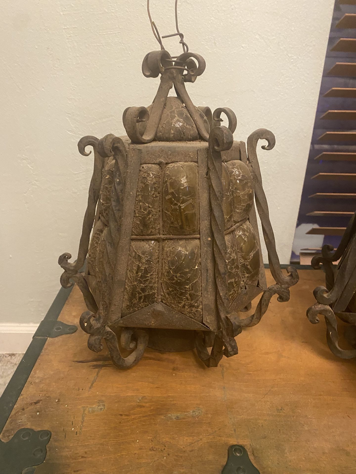 Vintage Spanish hanging Lamp Gothic Style