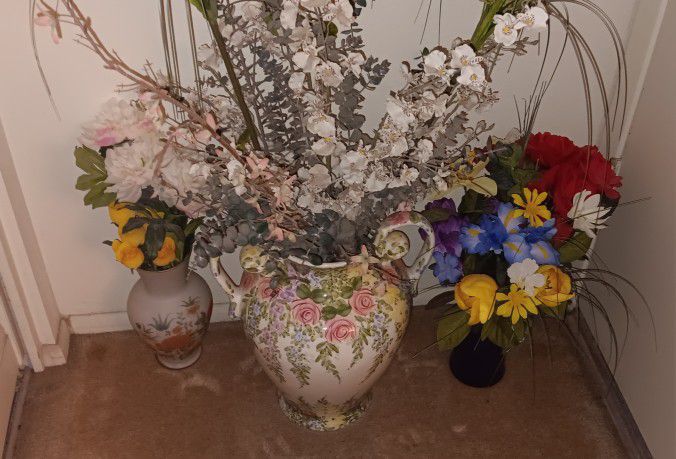 Flowers In Boquet Vases