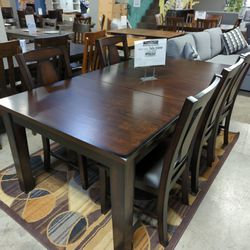 7pcs New Dining Room Table Chair Set