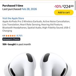 Brand New Airpod Pro 3 No Box
