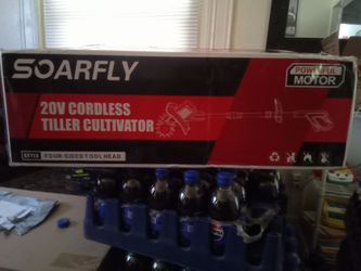 Soarfly20 volt cordless tiller cultivator