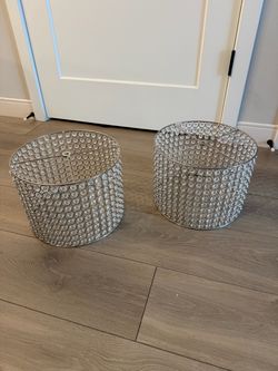 Grandview Gallery Genuine Crystal Bead Lamp Shades – Pair – $60 OBO