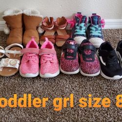 Toddler girl size 8 shoes