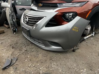 Front bumper off 2012 Versa sedan