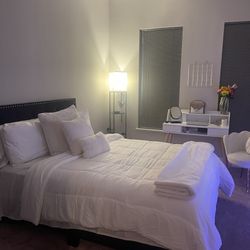 Black Velvet Bedframe Queen