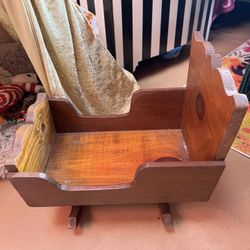 Solid Wood Doll Bed