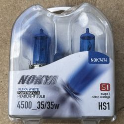 Nokya NOK7474 NOKYA POWERSPORT HEADLIGHT BULB ULTRA WHITE HS1 12V 35/35W (2PC)