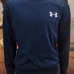 Under Armour Sweatshirt Men’s M Navy Crewneck Pullover Logo