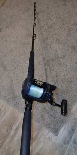 Shimano Triton Beastmaster Graphite 2 speed 20/50 Black deep sea fishing recon New custom made  black color new foam grip strong 6' Star rod