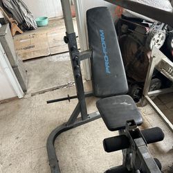 Weight Bench Press And Rack With Weights