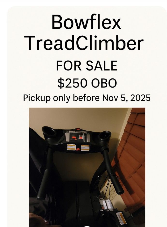 Bow Flex Tread Climber