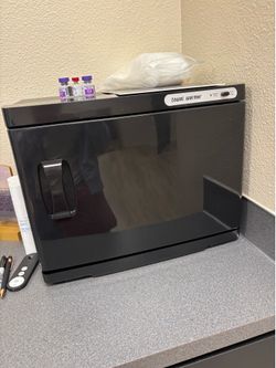 Black towel warmer