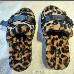 Ugg Cheetah Fluffita Sandals