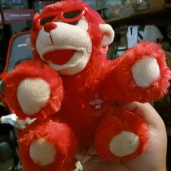Chrisha Playful Plush Monkey Toy Stuffed Animal Red Valentines Day Gift Whistles
