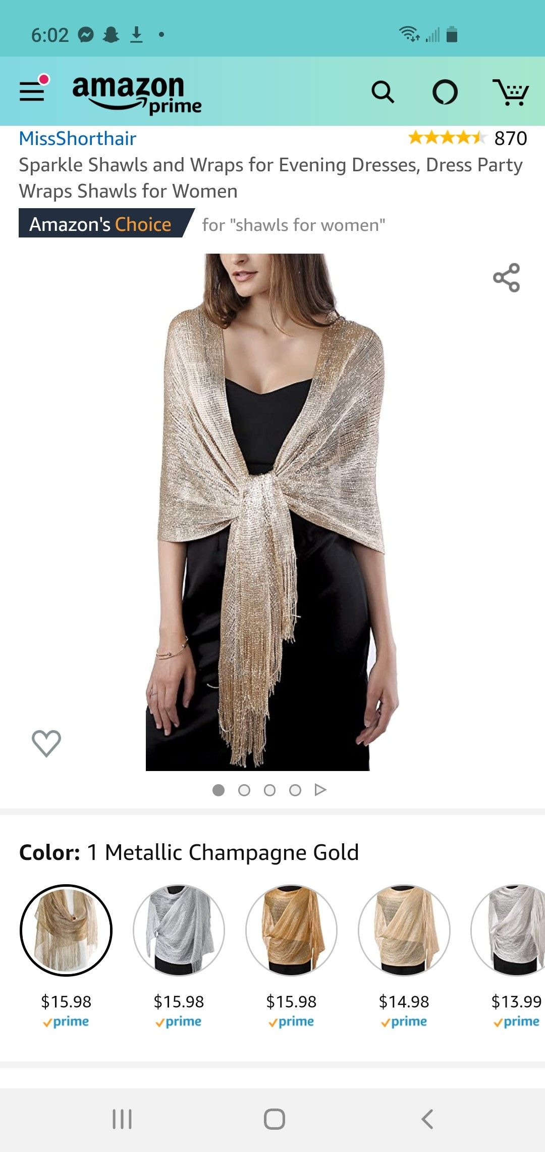 Sparkle shawl