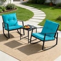 Brand New In The Box Patio Chair Set Patio Rocking Chairs Outdoor Patio Rocking Chairs 🚎🚛🆕