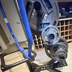 CAP Strength Weight Plates and Rack